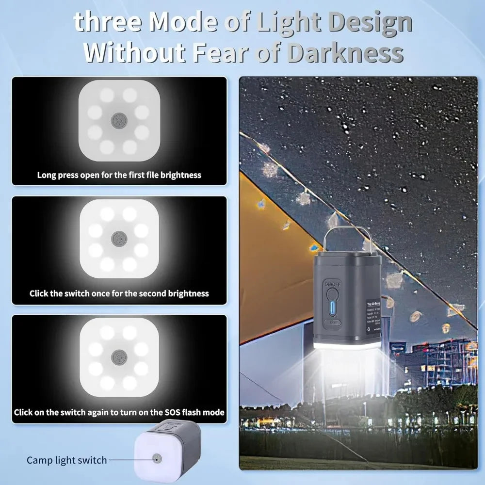 Portable Mini Air Pump Mattress Vacuum Pump Bags Clothes Wireless Electric Air Pump Compressor,For Pool Floats, Vacuum Bags