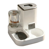 2 in 1 Cat Feeder with Water Dispenser Large Capacity Auto Food Bowl