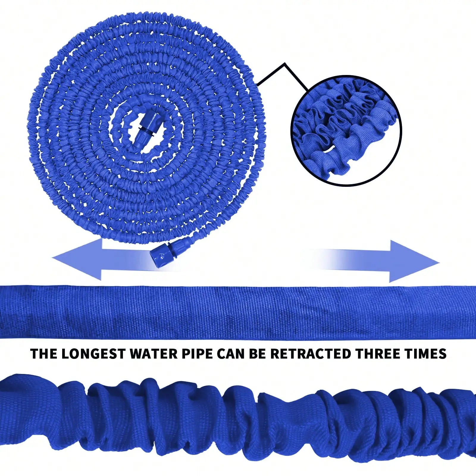 75-200FT Expandable Garden Hose 3x Expandable 7 Spray Patterns for Pets Cars Gardens Patios