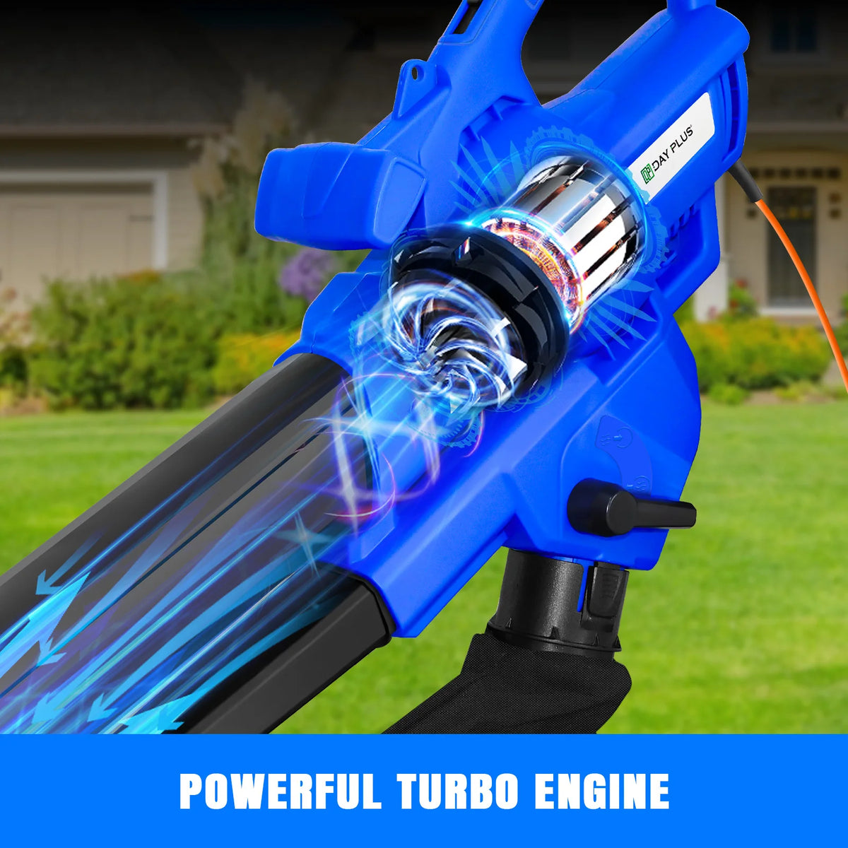 3-in-1 Electric Leaf Blower, Garden Vacuum and Mulcher 3500W with 35L Bag and 10m Cable