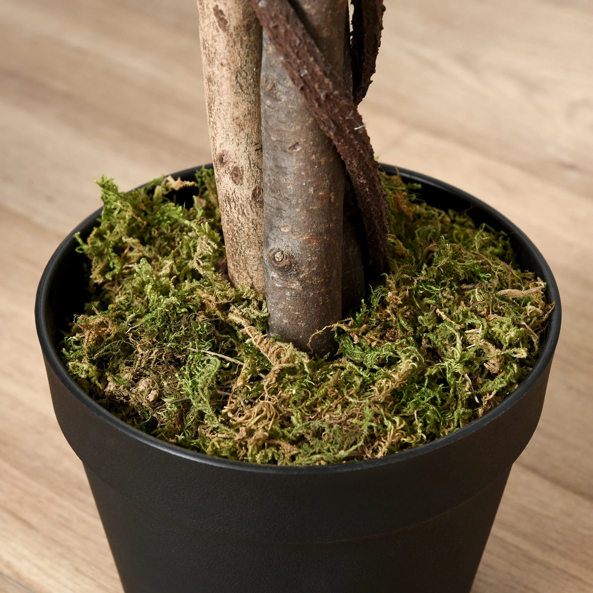 160cm/5.2ft Artificial Ficus Tree, Fake Plant in Pot for Indoor & Outdoor Use