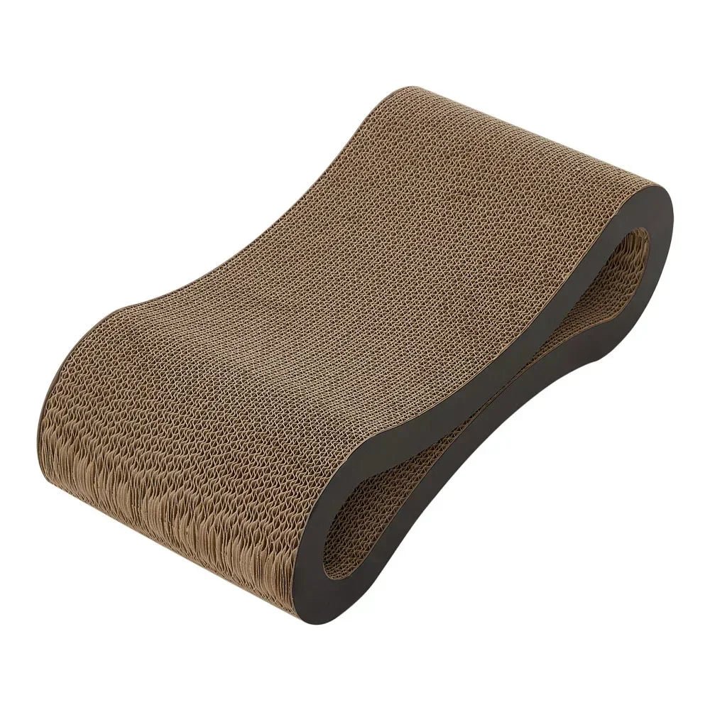 Figure 8 Cat Scratching Board Large High Density Corrugated Paper Scratcher Bed Mat and Nest Black