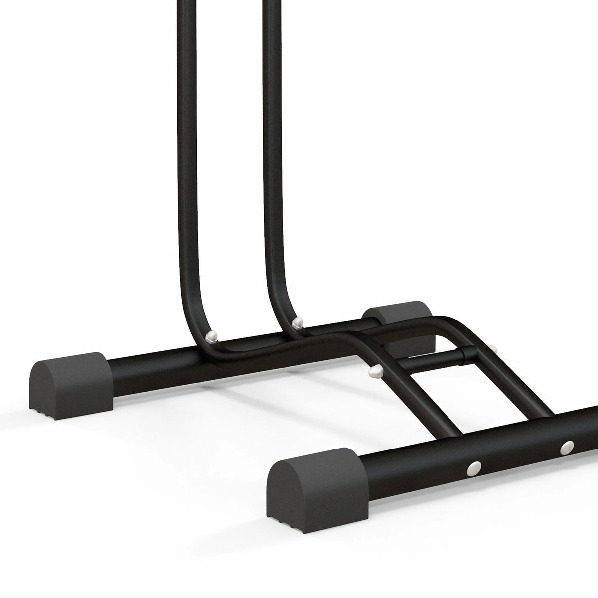 Bike Rack, Vertical & Horizontal Bike Stand with Adjustable Hooks, Black