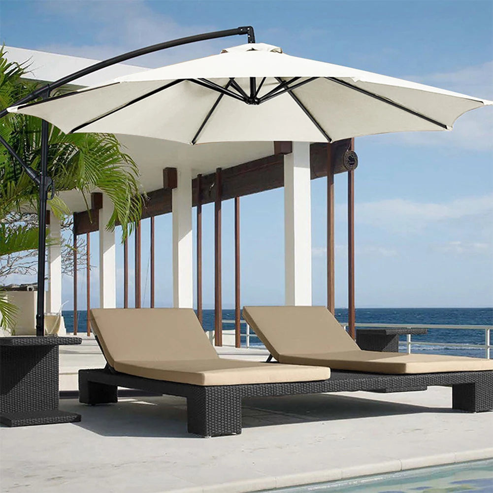 2m Patio Umbrella Replacement Canopy, Market & Table Umbrella Top Cover for 6-Rib Umbrellas, Canopy Only