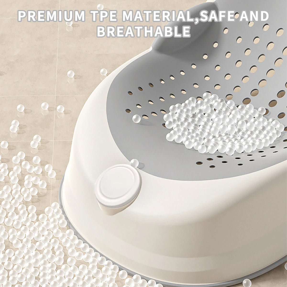 Ergonomic Baby Bath Support Seat with Non-Slip Base – Infant Bath Lounger for Safe Bathing