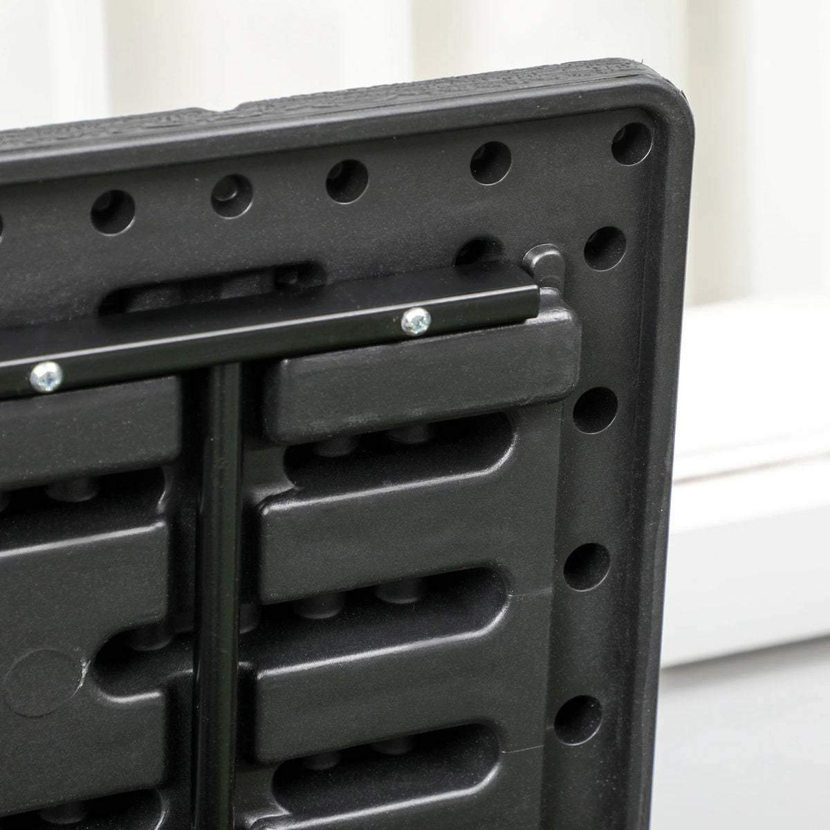 366L Garden Storage Box with Wheels and Handles, Outdoor Deck Box, 122.4 x 62 x 64.5 cm, Black