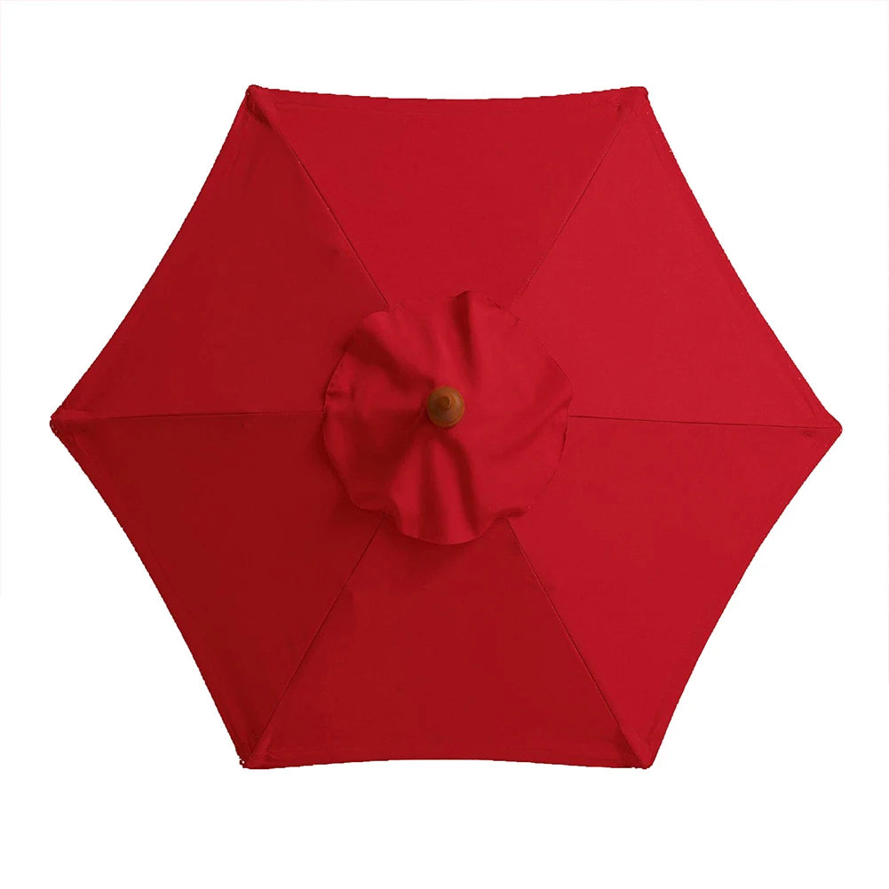 2m Patio Umbrella Replacement Canopy, Market & Table Umbrella Top Cover for 6-Rib Umbrellas, Canopy Only