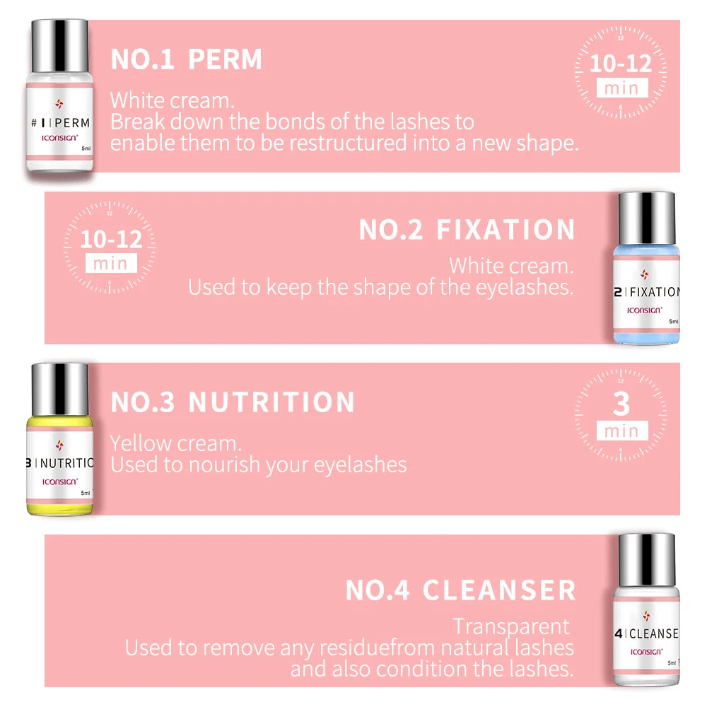 Lash Lift Kit Eyelash Perming and Lifting Set Eyelash Enhancer for Curling and Lengthening Eye Makeup