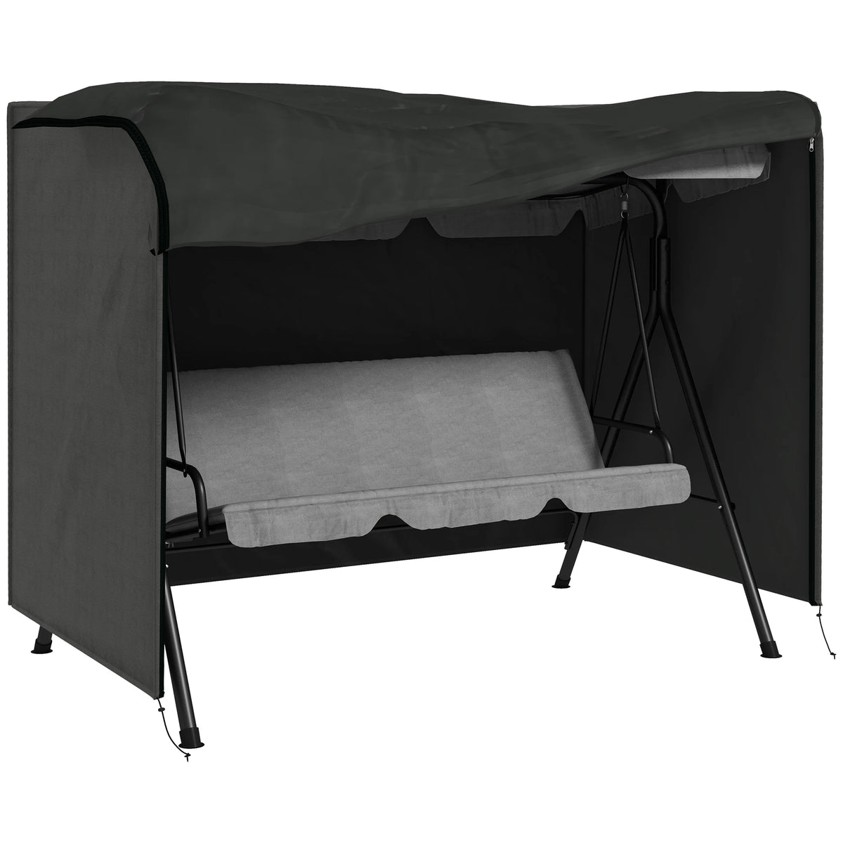 3 Seater Swing Chair Cover, 600D Oxford Garden Furniture Cover with Zip