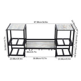 3-Tier Wall and Floor Mounted Wine Rack with Glass Holder | Black Wood Grain Finish Heavy Duty Bottle Display Shelf