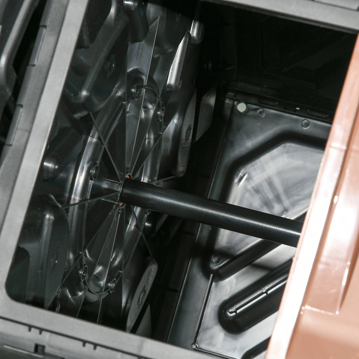 Dual Chamber Rotating Composter, 130L Compost Bin with Ventilation Openings