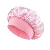 Satin Sleep Bonnet for Women | Silk Hair Care Bonnet with Wide Brim & Elastic Band