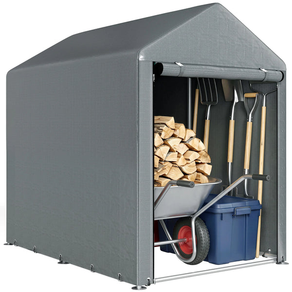 1.2 x 1.8m Portable Garden Storage Shed for Motorbikes, Garden Tools and Bikes