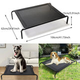 Elevated Dog Bed Waterproof Breathable Mesh Pet Cot with Non Slip Feet
