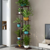 8 Tier Metal Plant Stand 141cm Tall Corner Display Rack Anti Rust for Indoor Outdoor Balcony Patio White