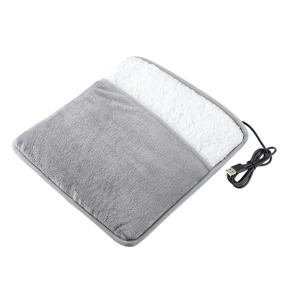 AFDEAL Electric Foot Heating Pad | 9-Speed Washable Plush Feet Warmer for Home & Office
