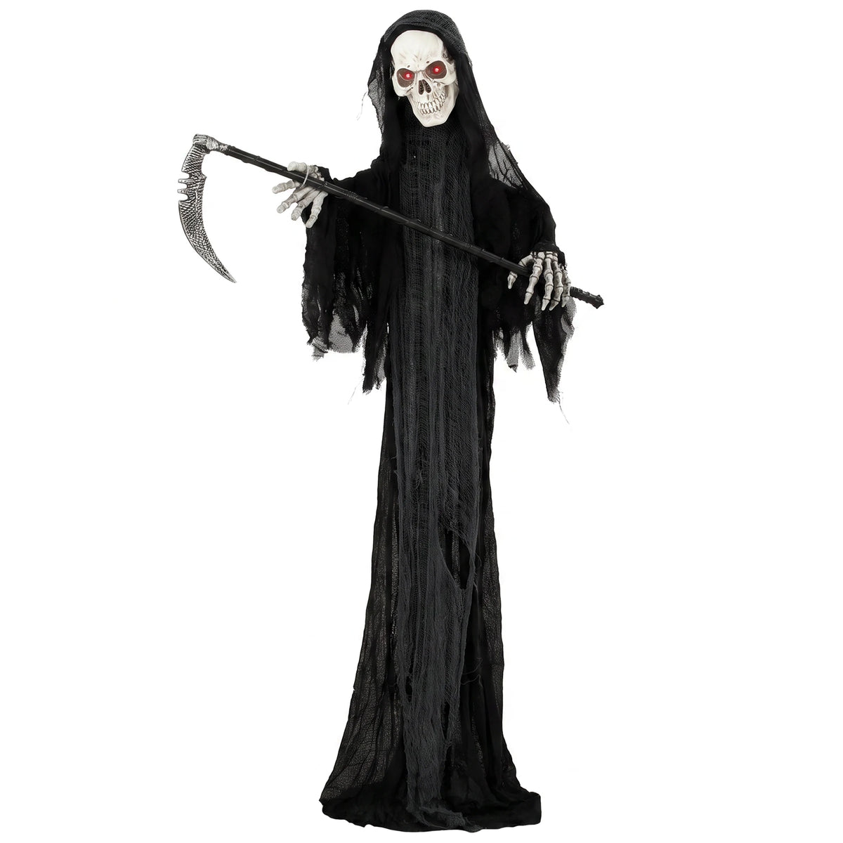 72in/183cm Life-Size Animated Grim Reaper with Scythe