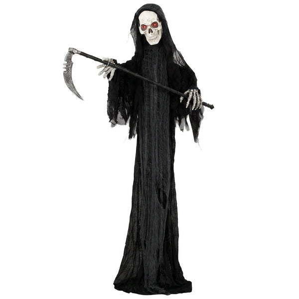 72in/183cm Life-Size Animated Grim Reaper with Scythe