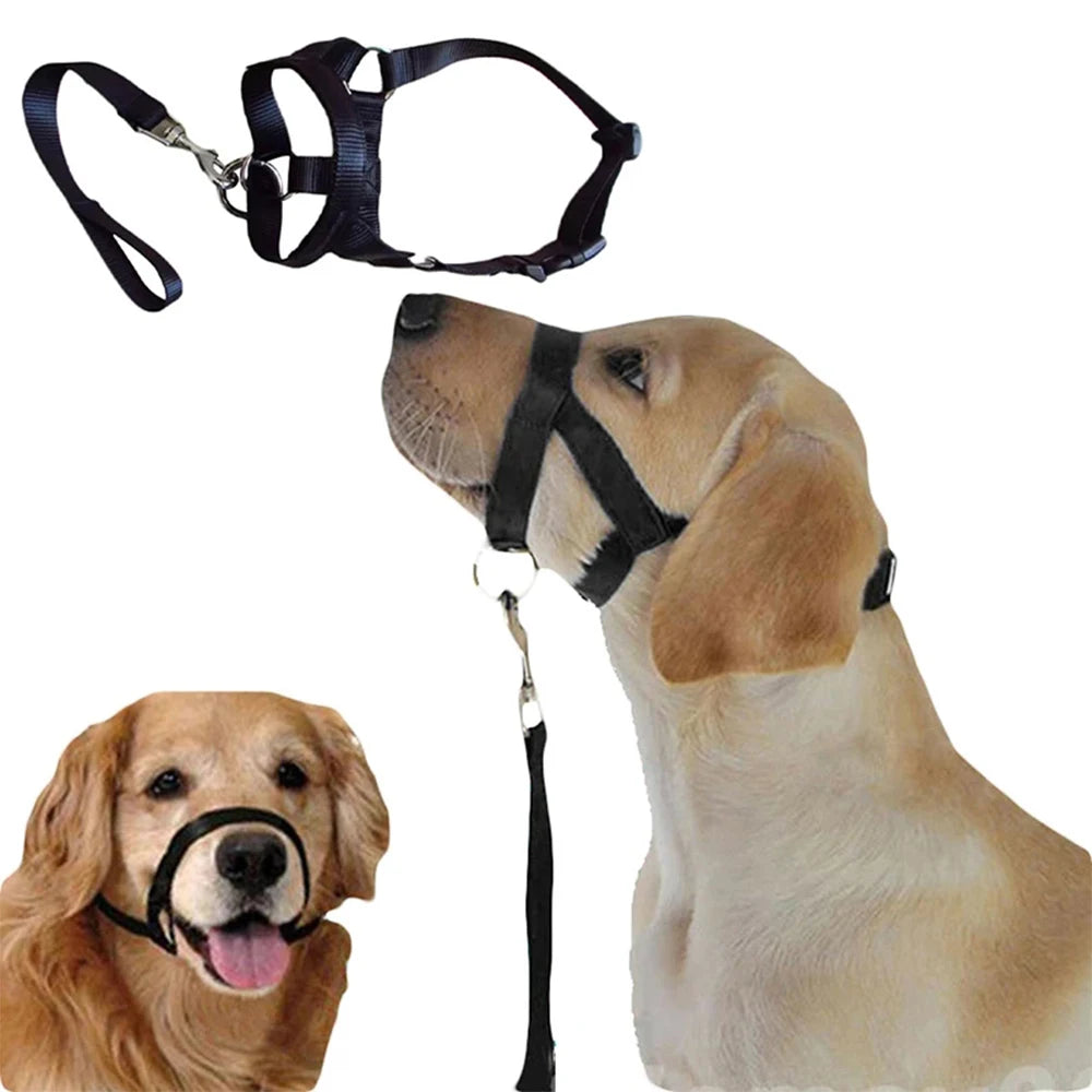 Dog Halter Head Collar Halti Training Gentle Leader Nylon S-XXL Adjustable for All Dog Sizes