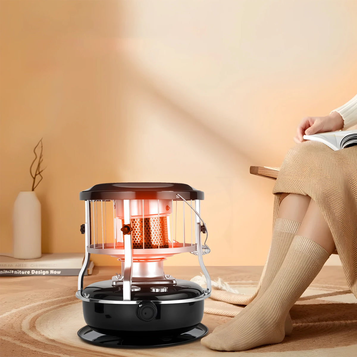 Portable Paraffin Heater and Stove, 9,000 BTU with 4.5L Tank
