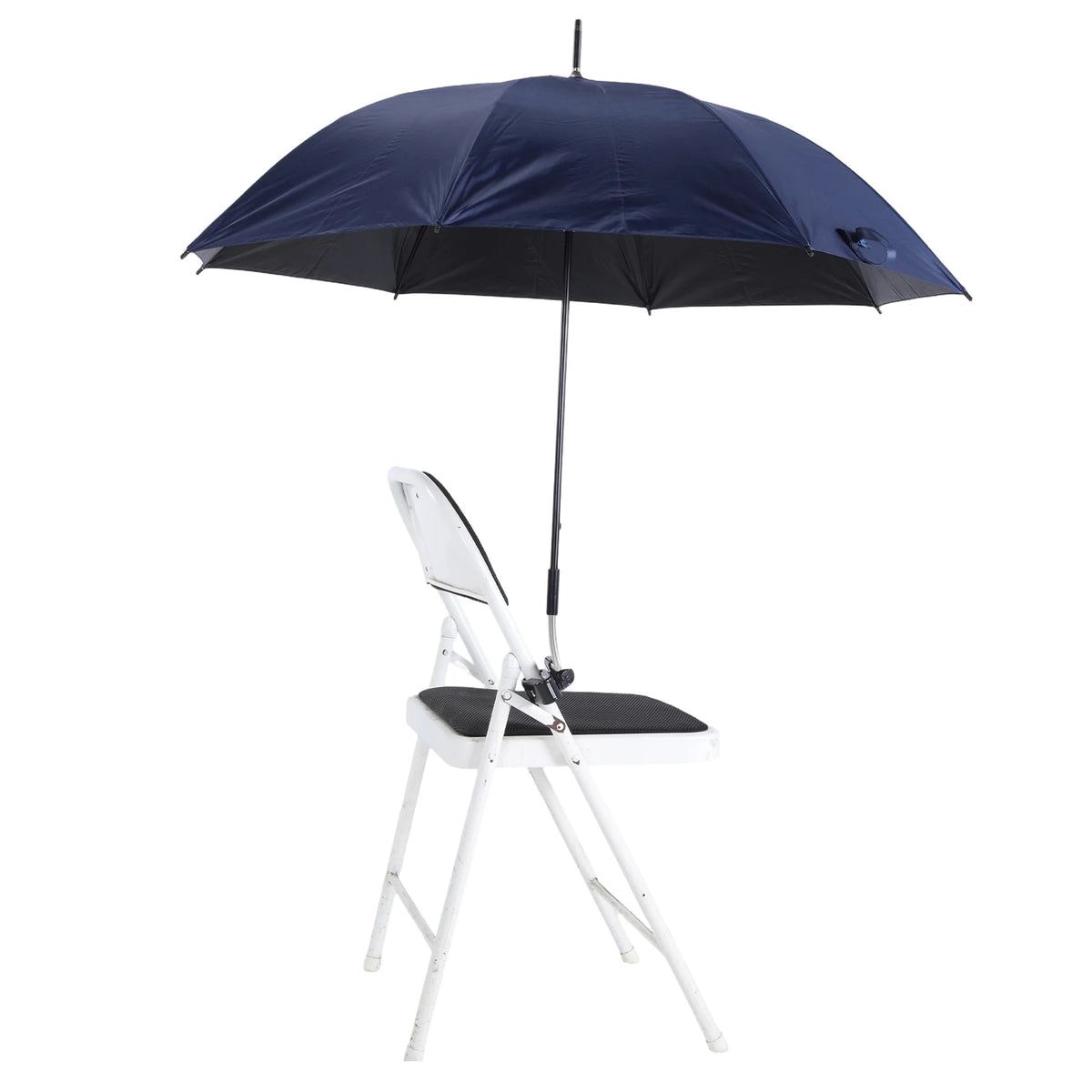 23-Inch Clip-On Chair Umbrella with Clamp, UPF 50+ Parasol for Pushchairs, Wheelchairs and Beach Chairs
