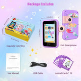 Kids Smart Phone Toy with 4” Touchscreen & Dual Camera – Educational Learning Toy