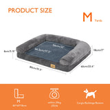 Extra Large Orthopedic Dog Bed Mattress Removable Washable Cover Sponge Foam M-2XL for Big Dogs