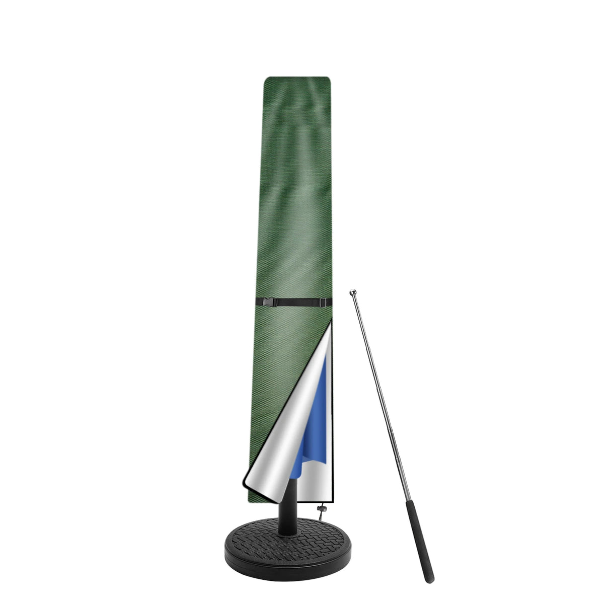 Umbrella Cover for Outdoor Parasols, 210D Oxford Fabric, Waterproof Windproof Anti-UV Garden Parasol Protector