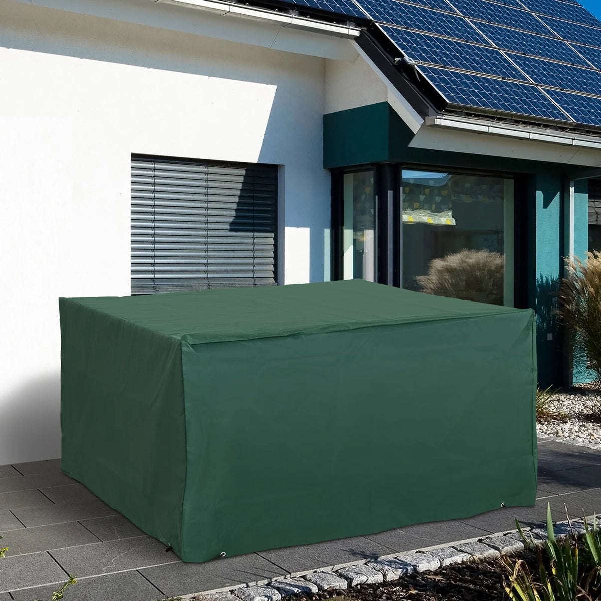Garden Furniture Cover Waterproof 600D Oxford Fabric Anti UV with Drawstring and Air Vents Heavy Duty