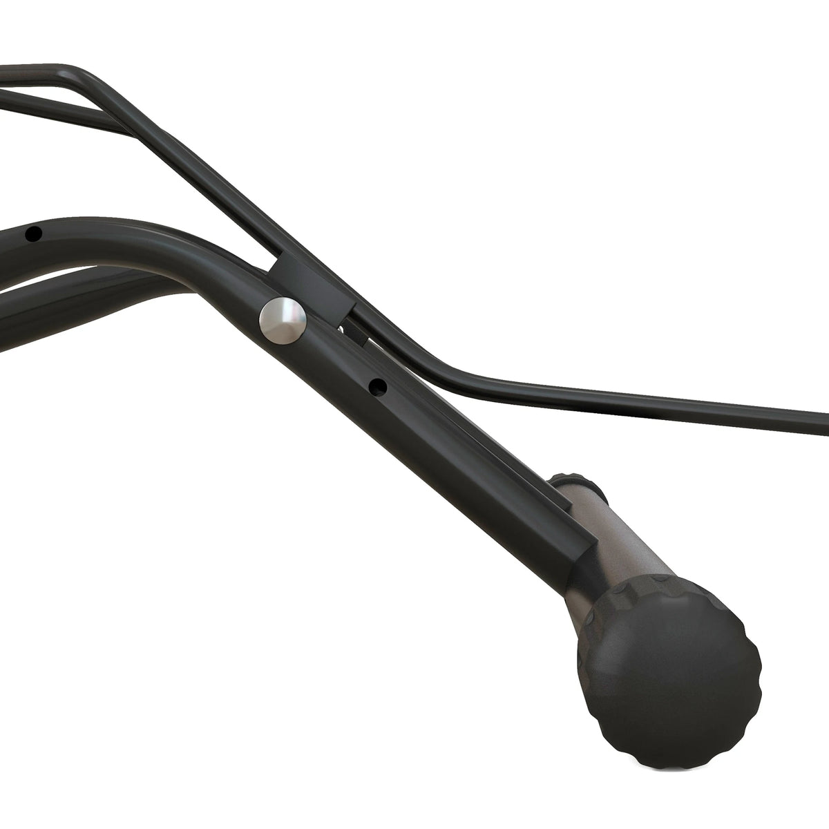 Bike Floor Stand with Auto-Locking Tilt, for Tyres up to 8.5cm, Black