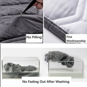 All-Inclusive Velvet Headboard Cover Super Soft Smooth Quilted Head Cover Thicken Solid Color Bed Back Dust Protector Cover