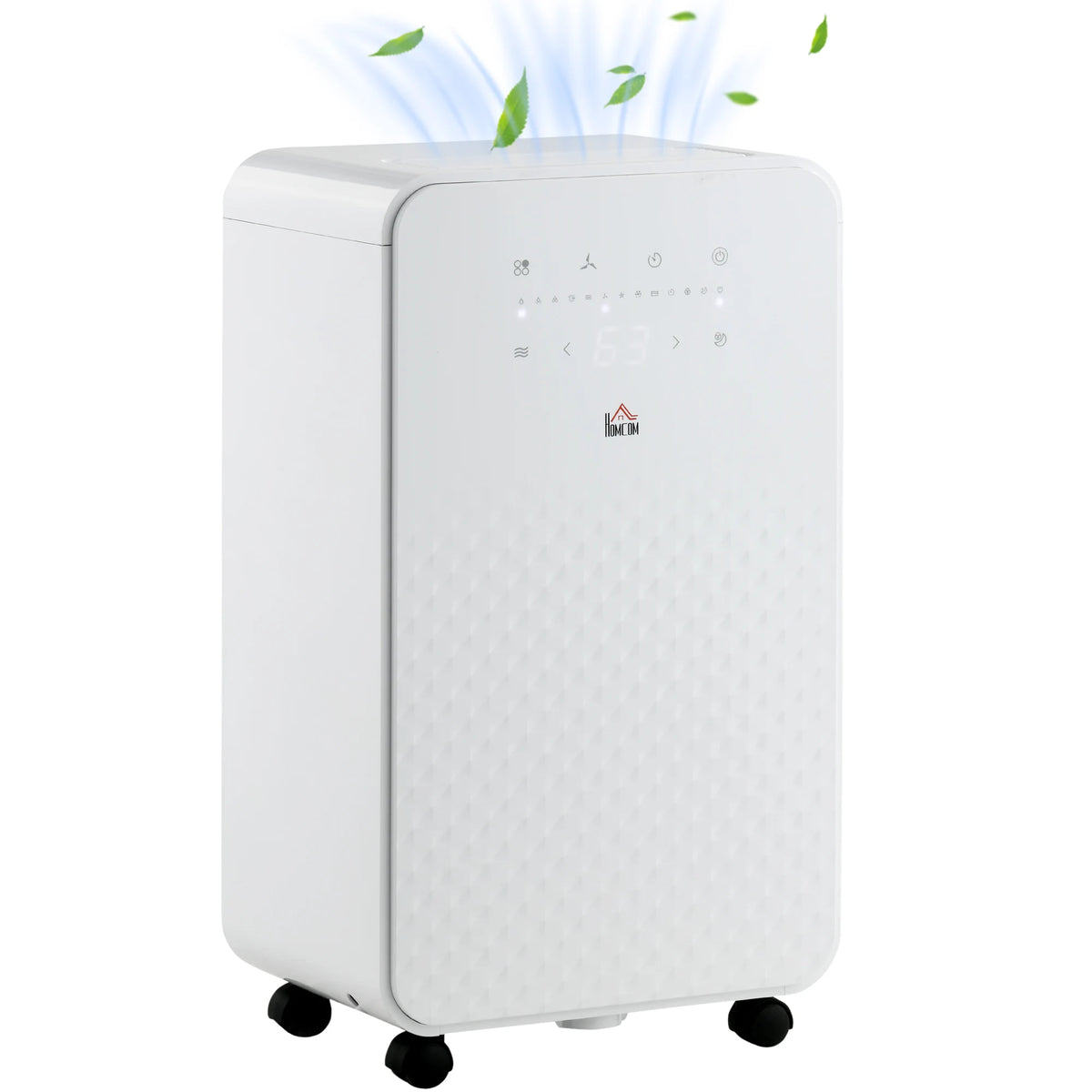 10L/Day Dehumidifier with Air Filter, 2L Tank and 24H Timer, White