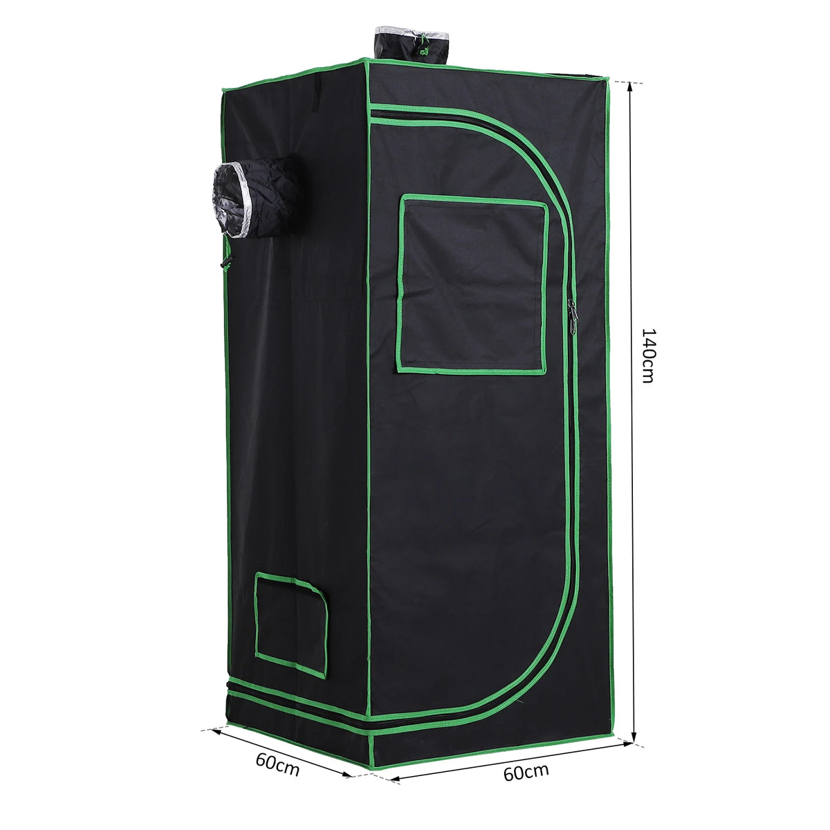 Indoor Grow Tent with Mylar Lining and Observation Window, 60 x 60 x 140cm