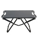 Portable Folding Camping Side Table Tactical Outdoor Grill Table 3 Second Setup for Picnic Beach BBQ Black