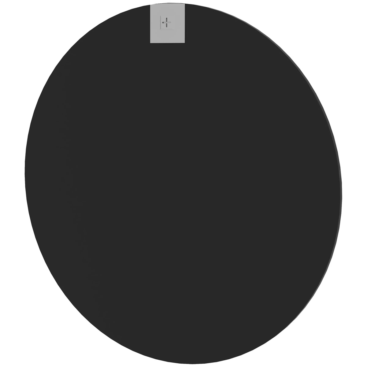 Round Wall Mirror for Living Room, Bedroom and Bathroom, 61cm, Black