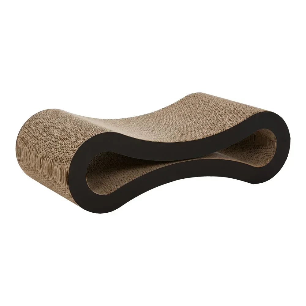Figure 8 Cat Scratching Board Large High Density Corrugated Paper Scratcher Bed Mat and Nest Black