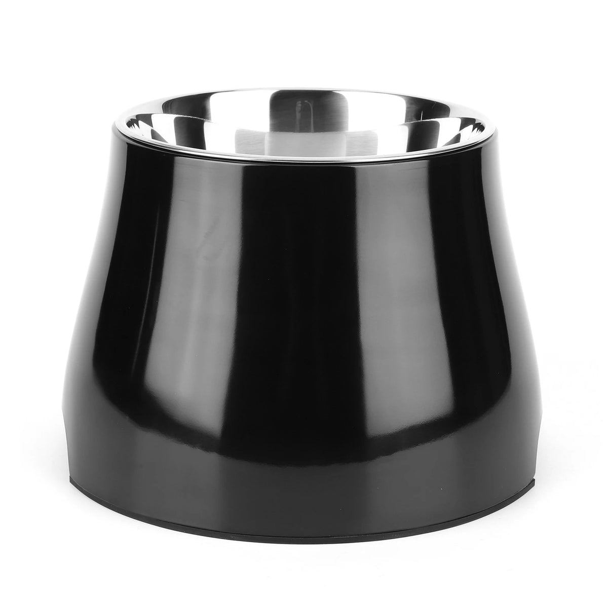 Elevated Stainless Steel Dog Bowl Non-Slip Spill Proof Dishwasher Safe 16.5x16.5x18cm for Large Dogs