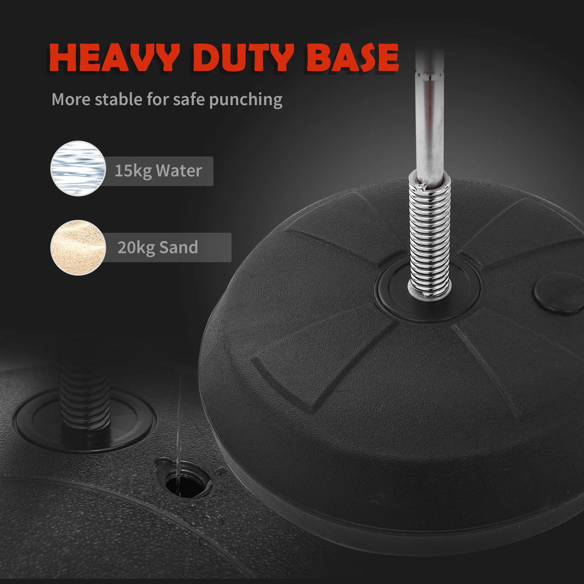 Freestanding Boxing Punch Ball Set with Gloves and Air Pump, Height Adjustable