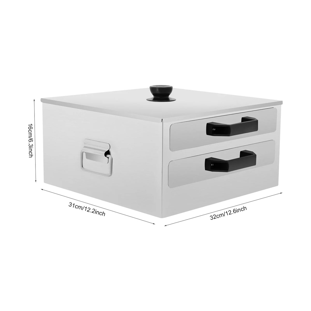 Stainless Steel Double Layer Food Steamer with Tray, Rice Noodle Roll Cooker