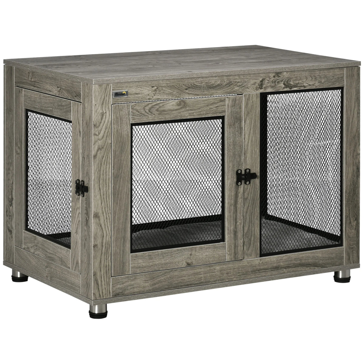 Pet Crate End Table with Washable Cushion for Dogs up to 30kg
