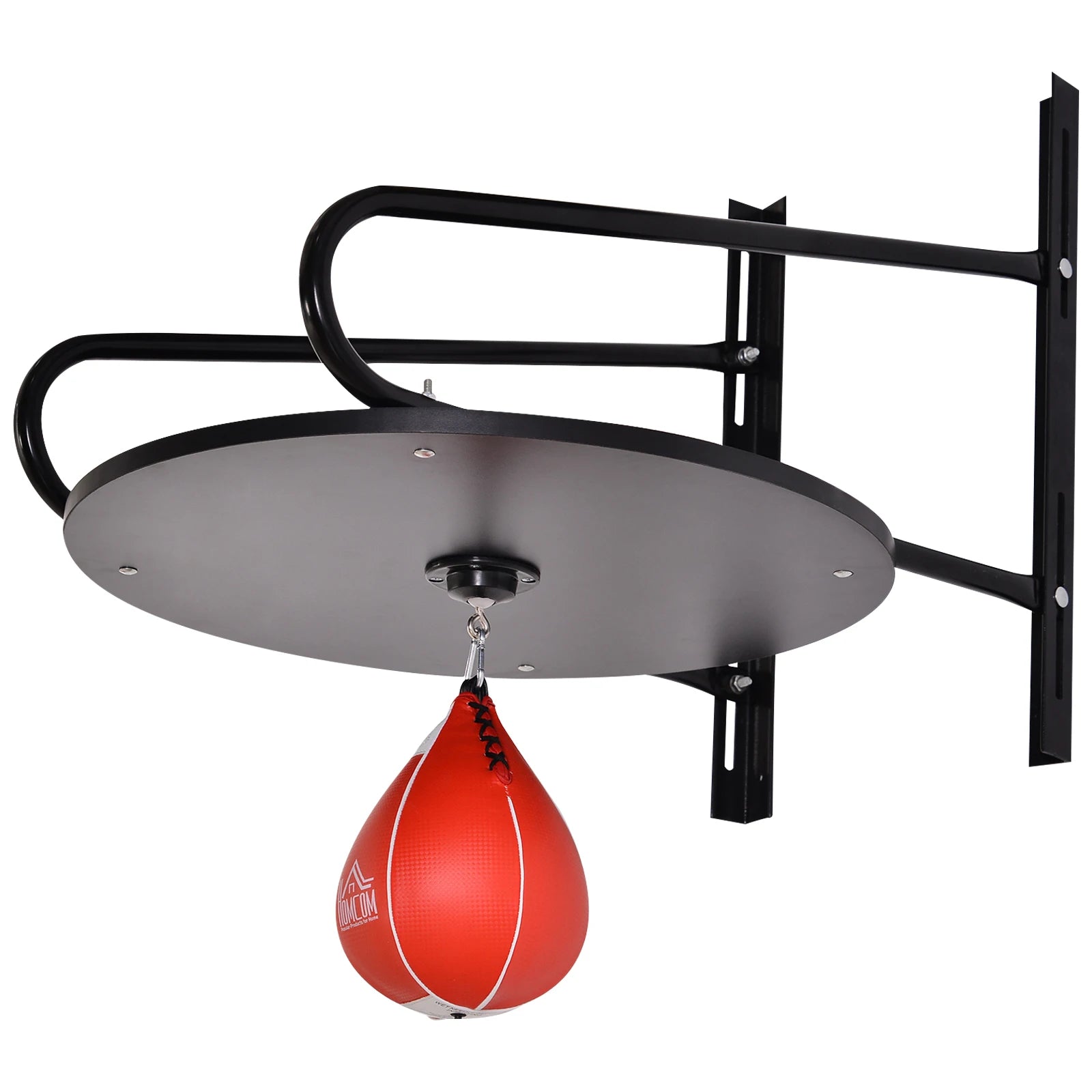 Wall Mounted Speed Bag Platform Height Adjustable Punching Ball Set Steel MDF for Home Gym Boxing Training