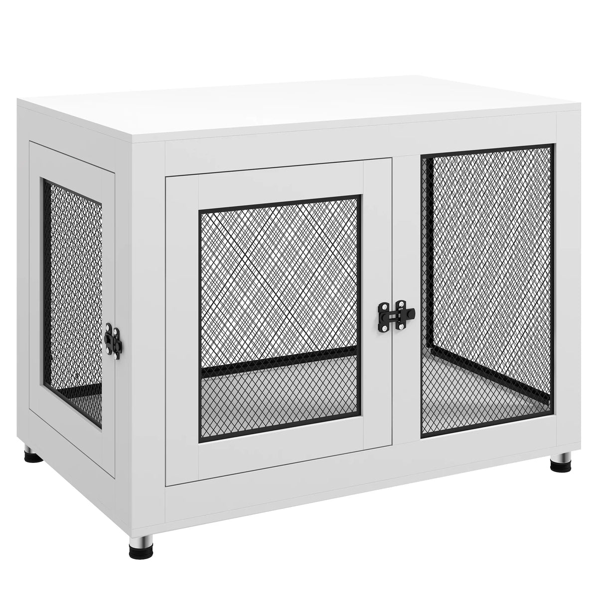 Pet Crate End Table with Washable Cushion for Dogs up to 30kg