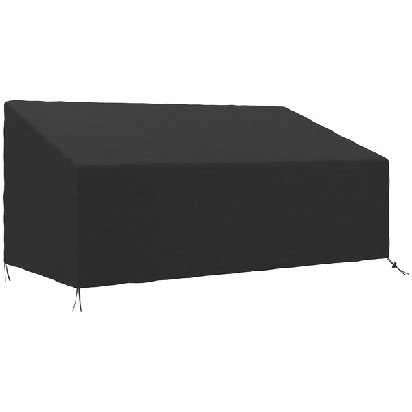 Garden Sofa Cover 218x111x63-101cm Waterproof 600D Oxford Cloth 3 Seater Outdoor Furniture Protector