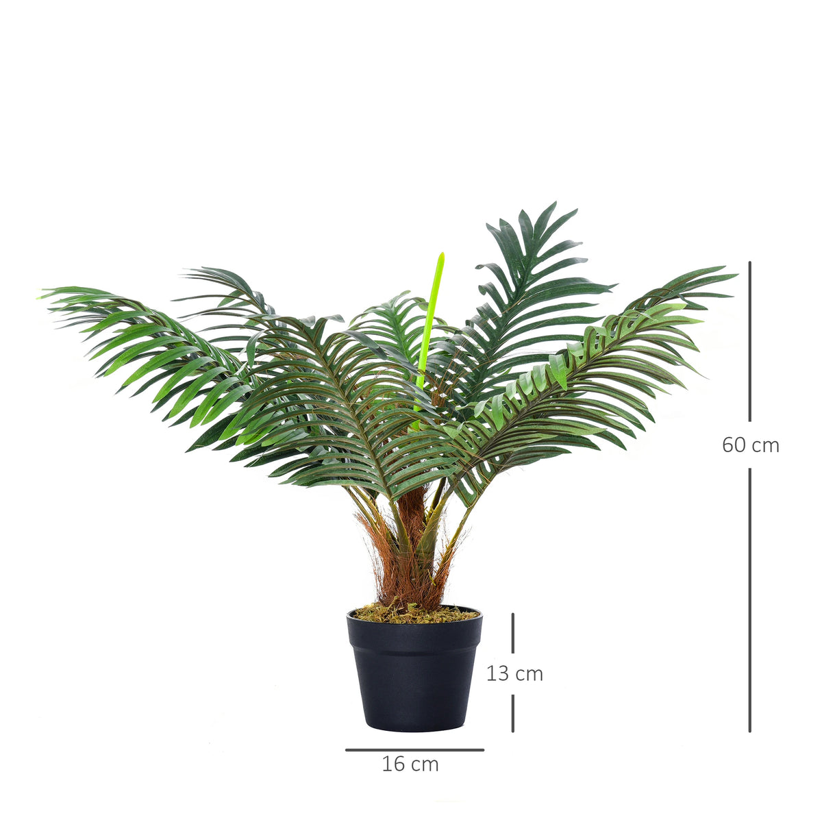 Artificial Palm Plant in Pot, 60cm