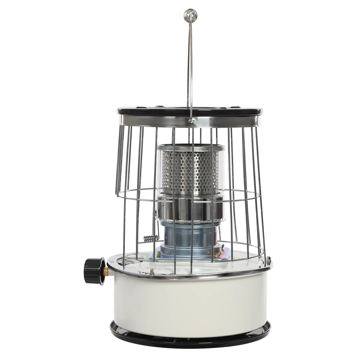 Portable Paraffin Heater with Glass Chimney, 6L Tank, 8,000–10,000 BTU