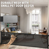 120 Inch Extra Long Retractable Baby Pet Gate 300cm Adjustable Mesh Stair Doorway Barrier