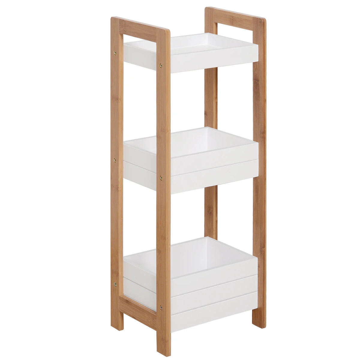 3-Tier Shelf Storage Bamboo Cupboard Standing Unit Rack Organiser Bathroom