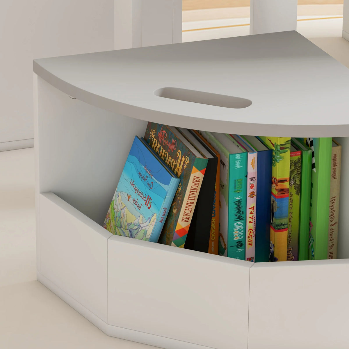 Kids Table and 4 Chairs Set with Under-Seat Storage, Ages 3–8, Grey