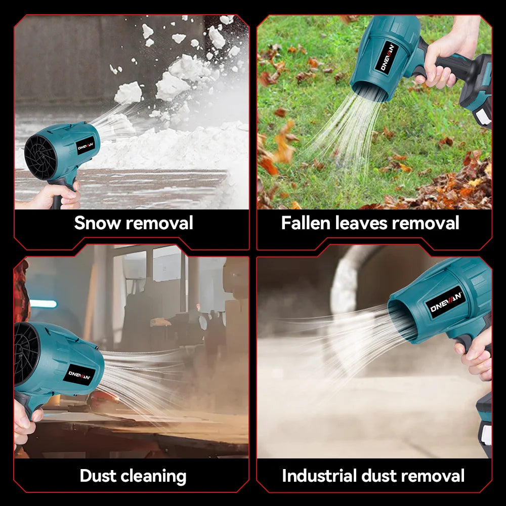 Brushless Cordless Turbo Jet Blower 2000W, Compatible with Makita 18V Batteries