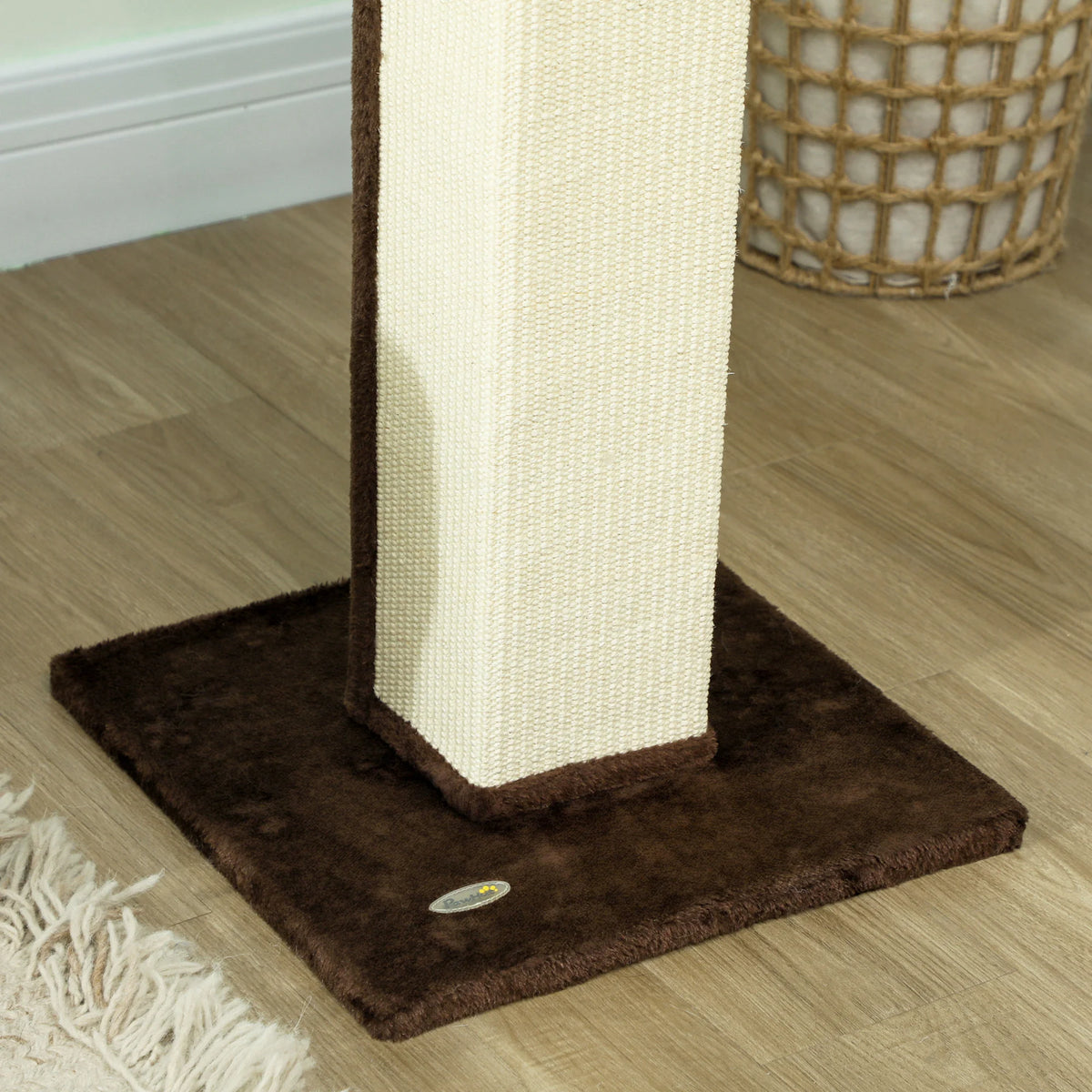 81cm Cat Scratching Post with Sisal Rope and Hanging Ball Toy